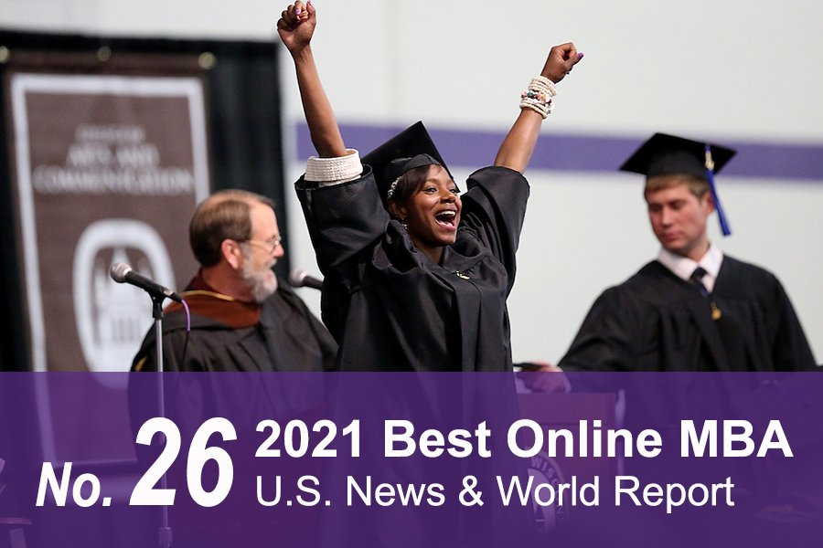Ranked No. 25 in the nation among online MBA programs by U.S. News & World Report