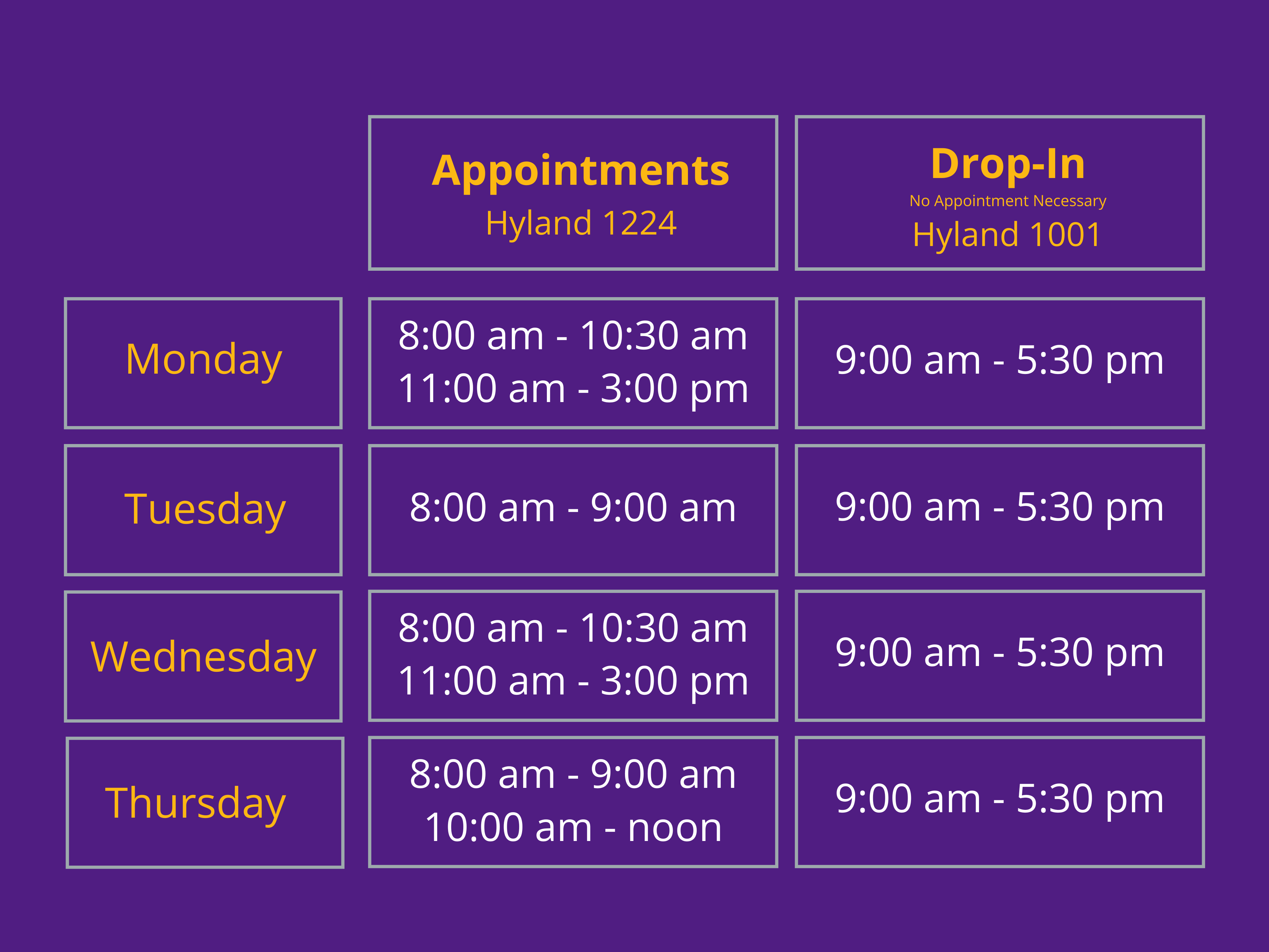 Advising Appointments