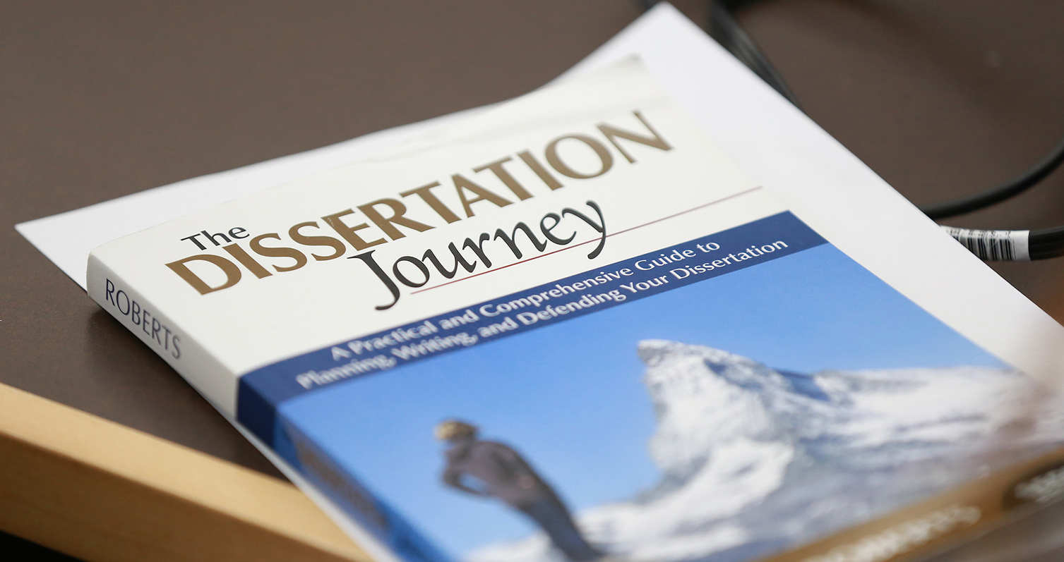 Textbook titled The Dissertation Journey