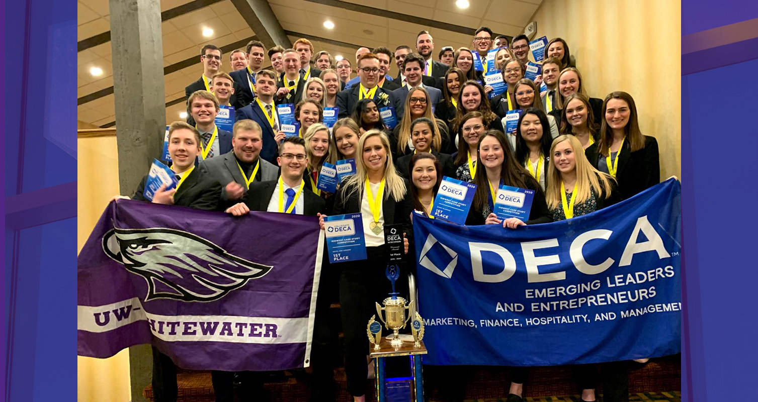 The UW-Whitewater Collegiate DECA chapter had a record-setting performance at the 2020 State Conference