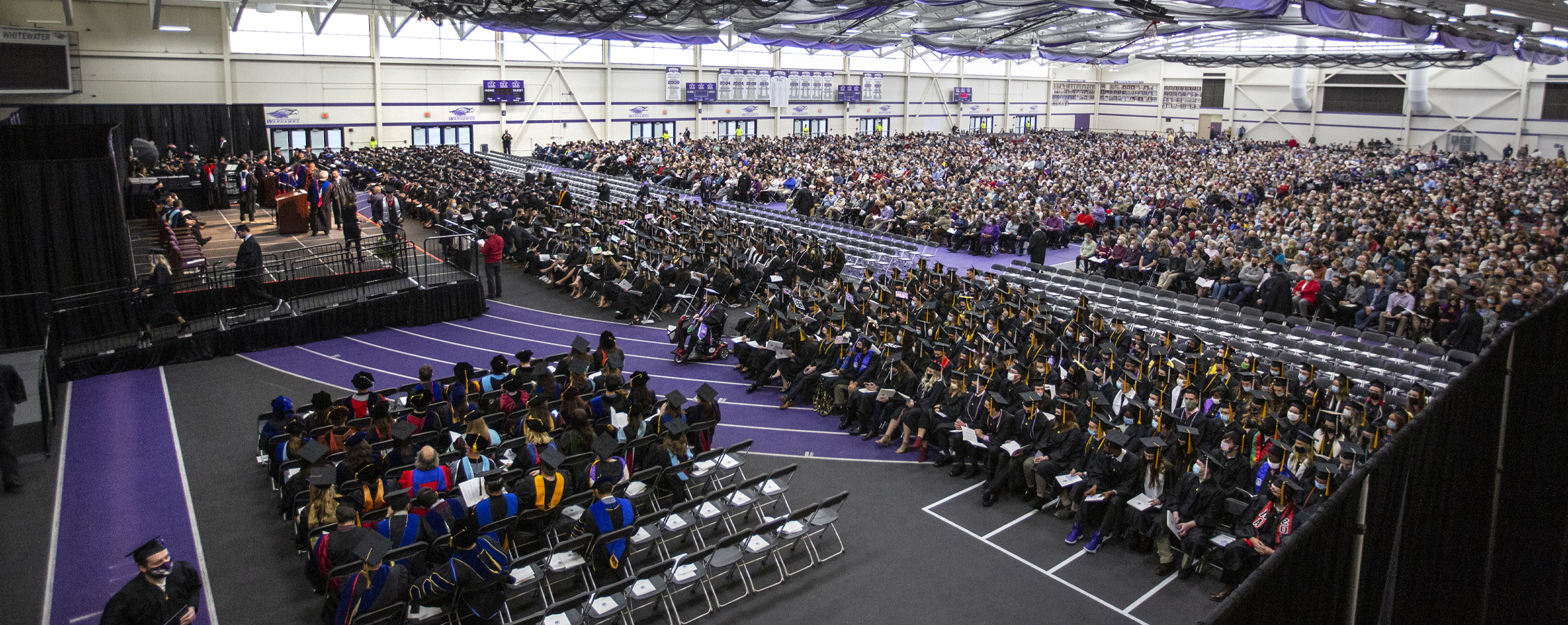 Kachel Fieldhouse during commencement