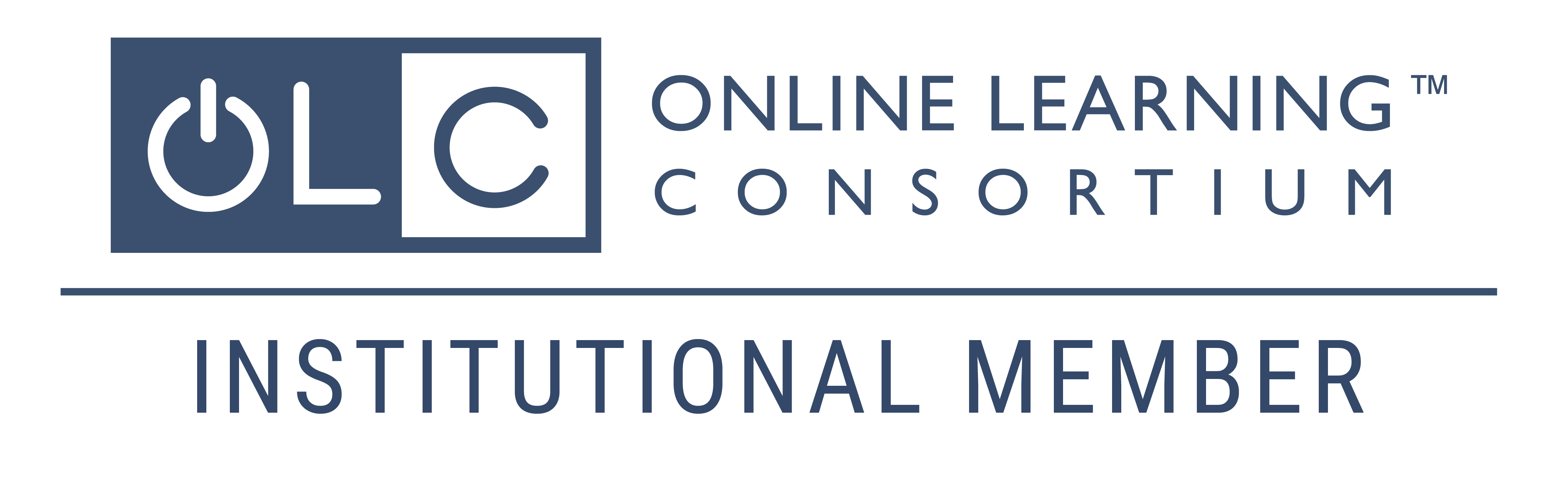 Online learning consortium institutional member logo.