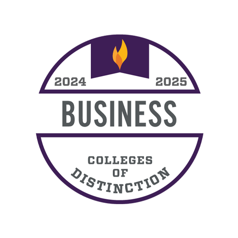 College of Distinction badge business.