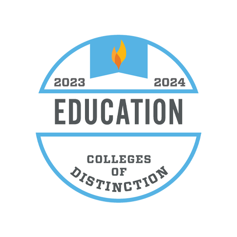 College of Distinction badge education.
