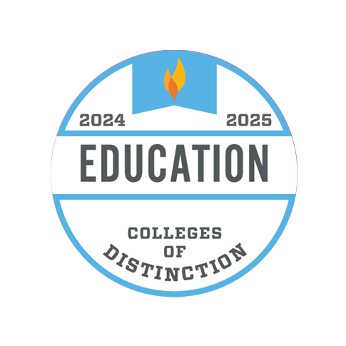 College of Distinction badge education.