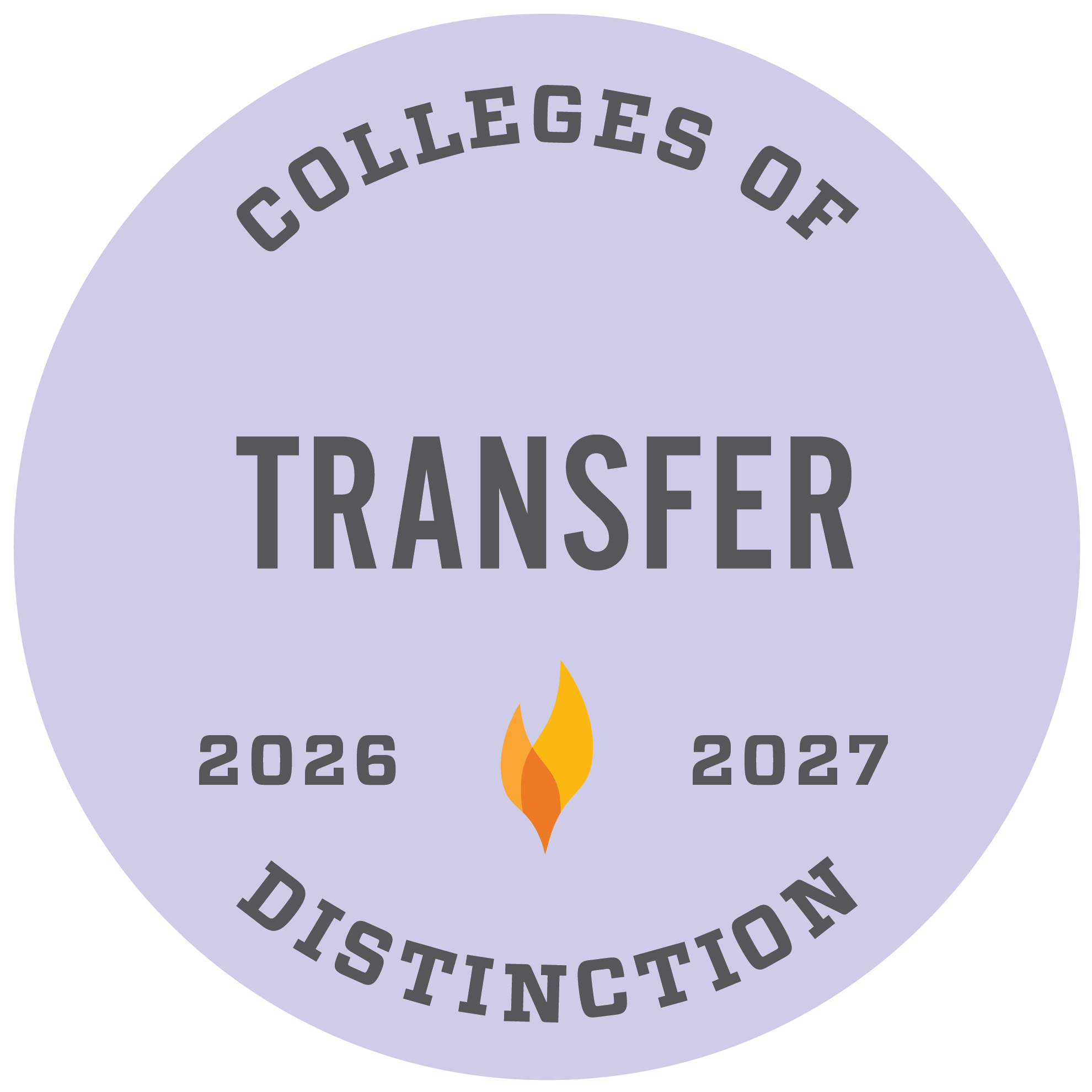 College of Distinction badge transfer.