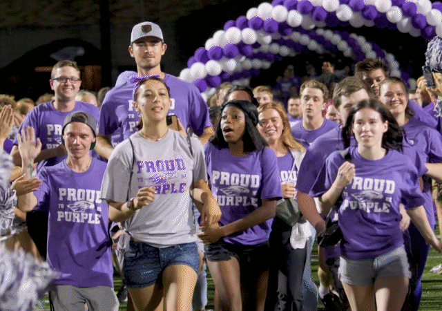 Rotating images of campus.