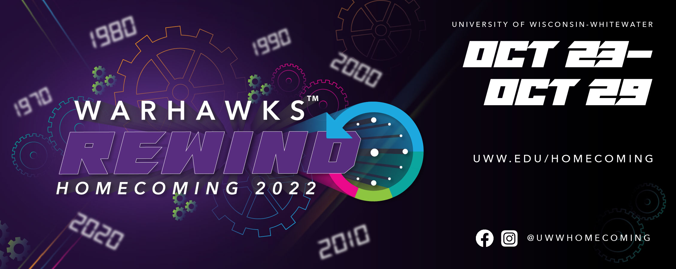Warhawks Rewind Homecoming graphic.