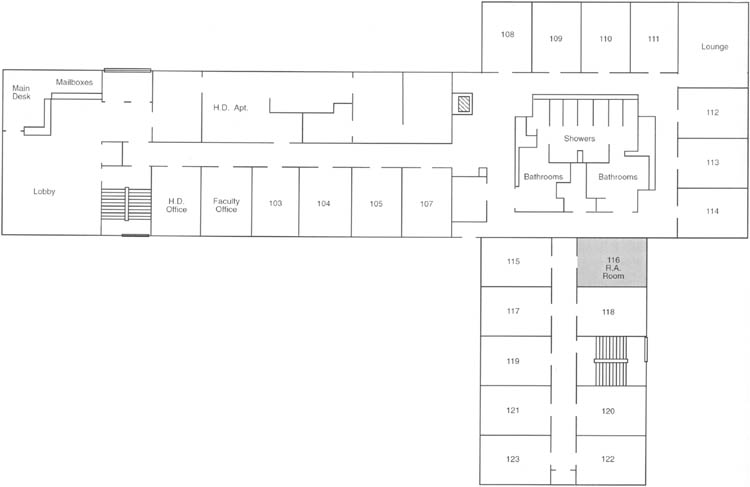 Bigelow Hall Floorplan