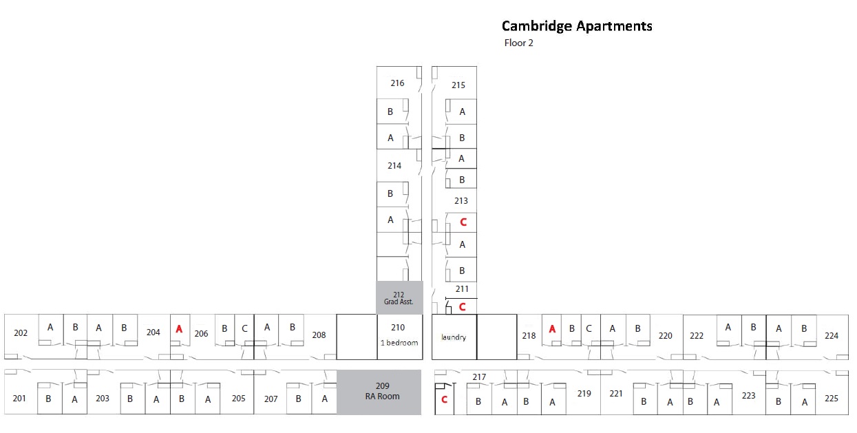Cambridge Apartments Floorplan