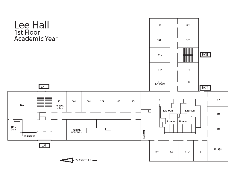 Lee Hall Floorplan