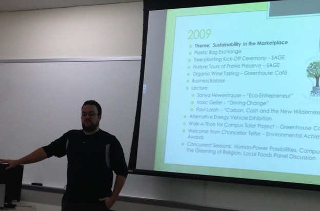 Man giving a presentation