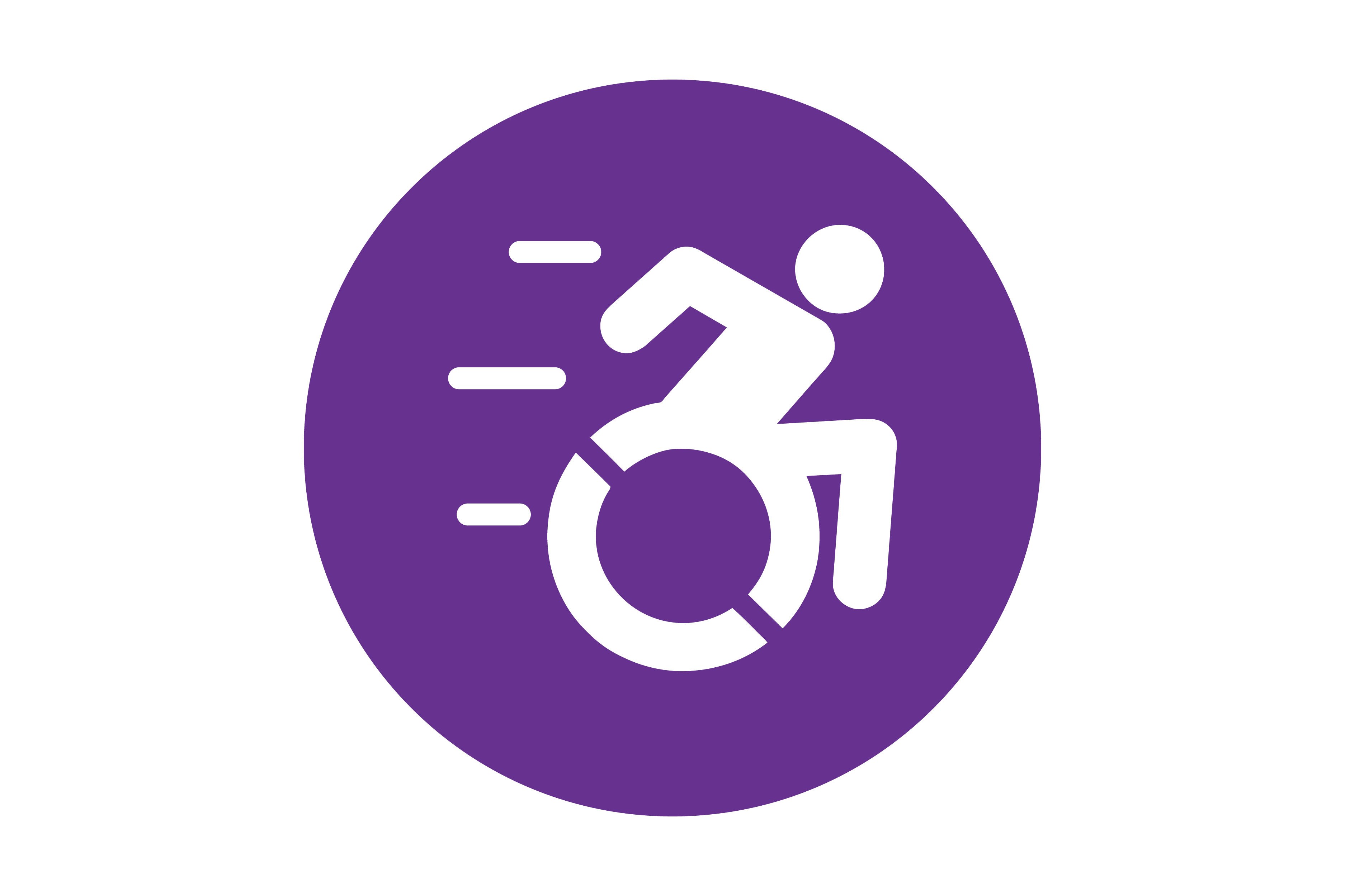 Icon of a person in a wheelchair.
