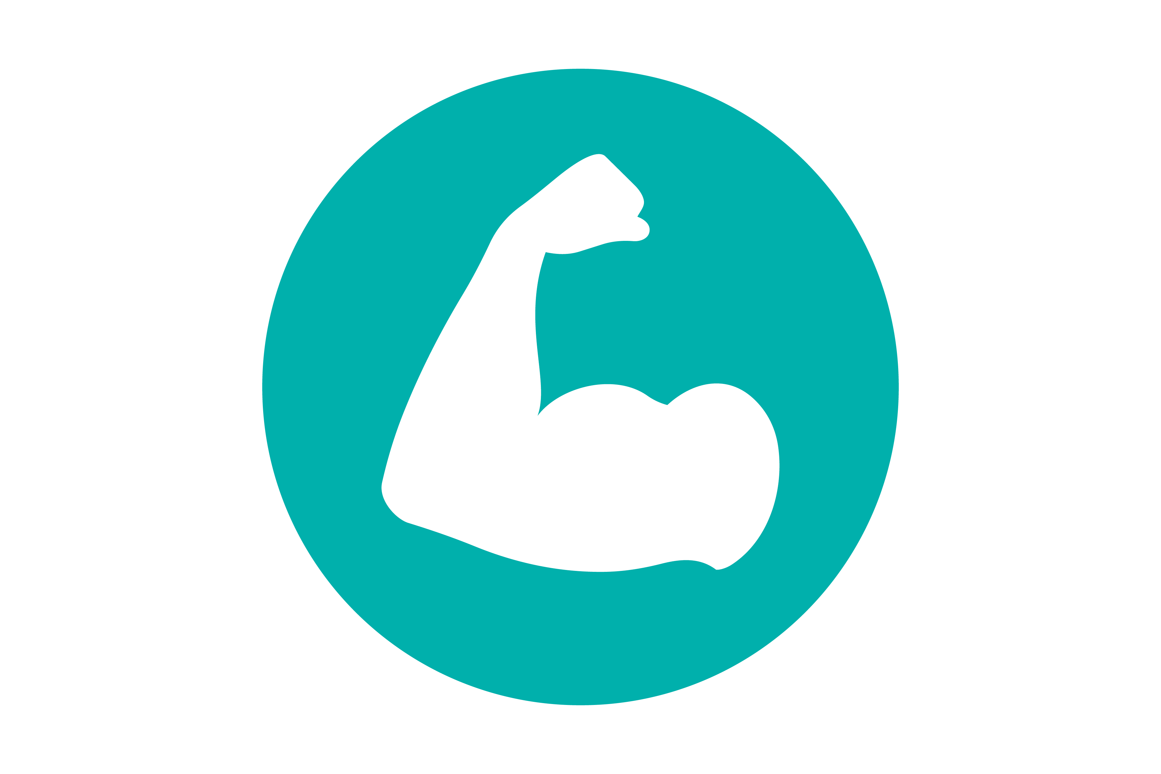 Icon of an arm making a muscle.