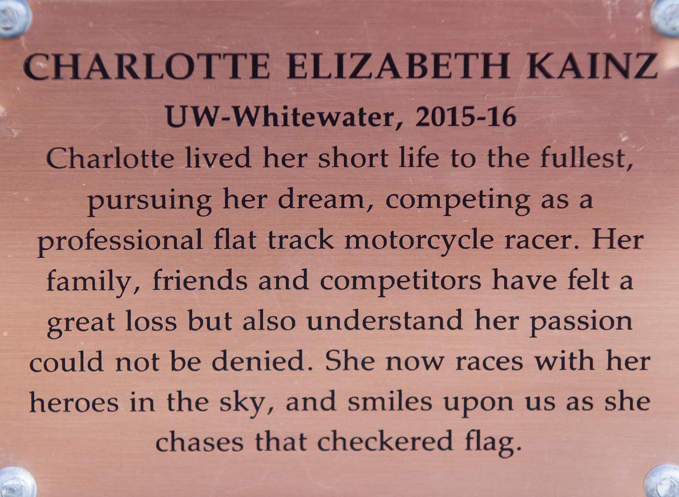 Copper plate: Charlotte Elizabeth Kainz