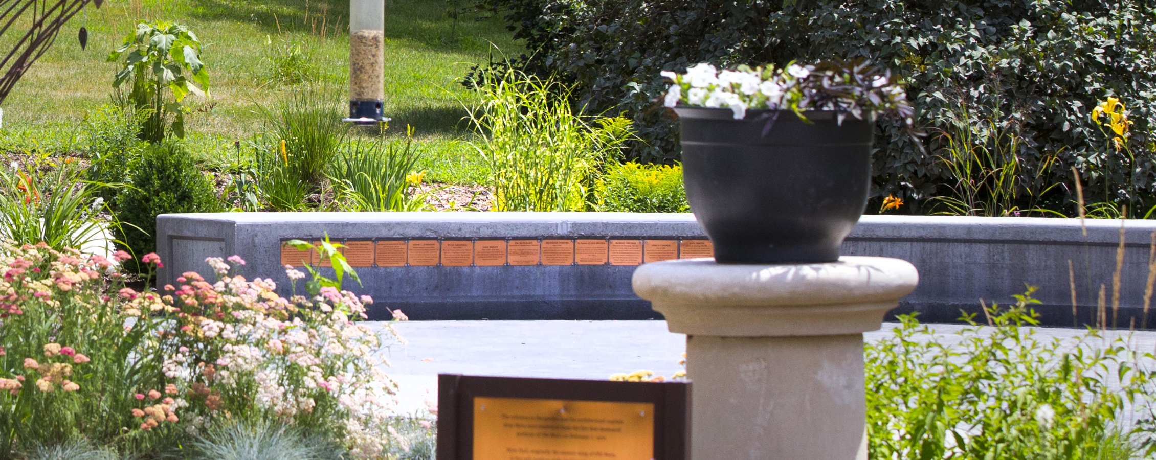 Campus Memory Garden Memory Wall.