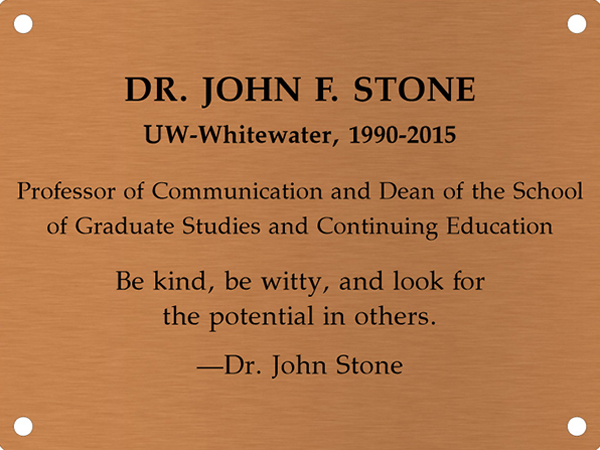 Copper plate, John Stone