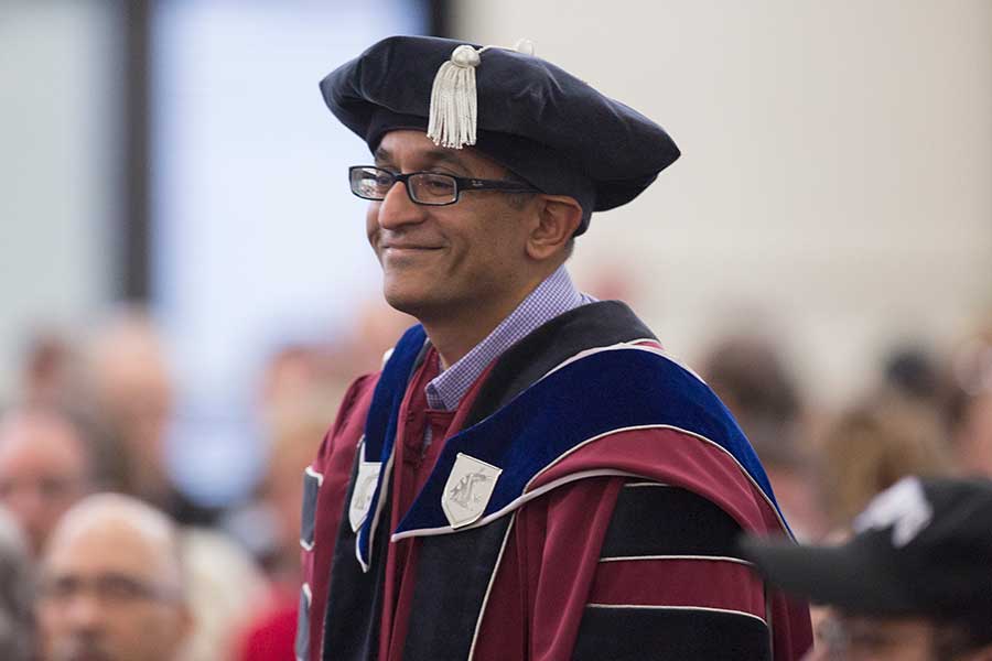 Praveen Parboteeah at a commencement ceremony.