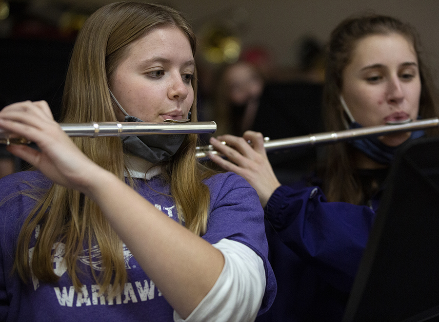 McClane Noffke playing the flute.