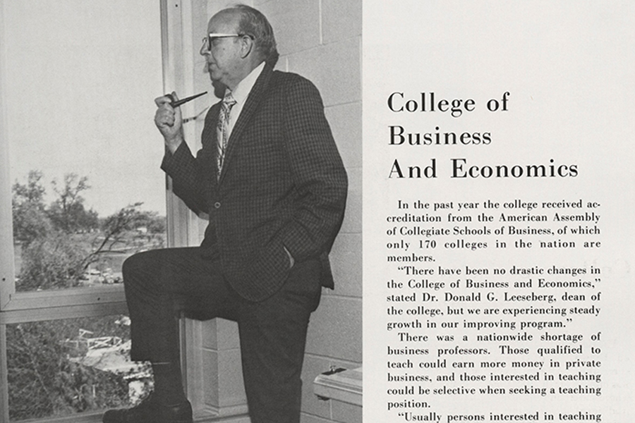 An old newspaper article with a picture of a man smoking a pipe.