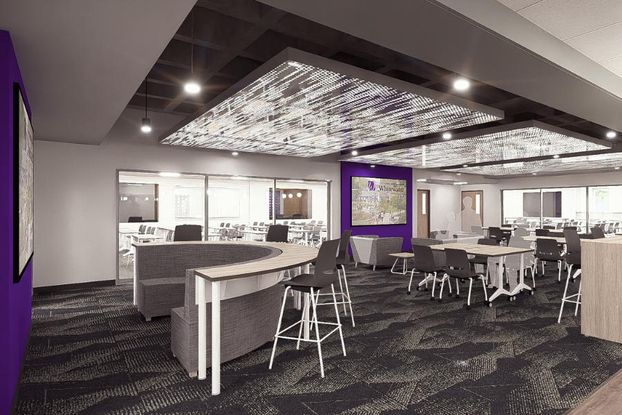 Photo of an open lab that will be in Winther at UW-Whitewater.