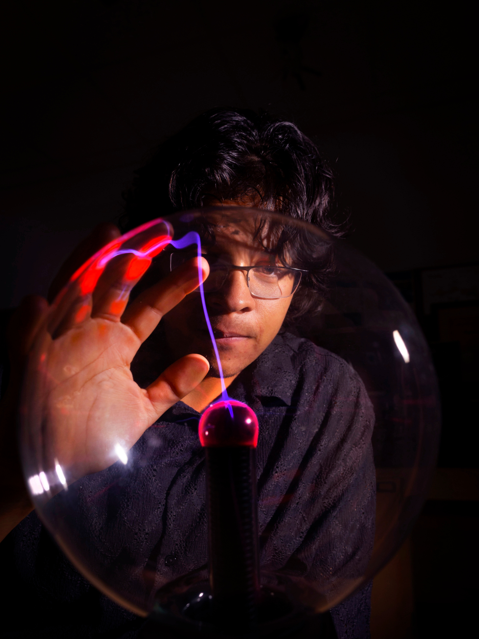 Beto Patino Luna, a geography and physics major from Janesville, at Upham Hall on Sept. 26, 2025.