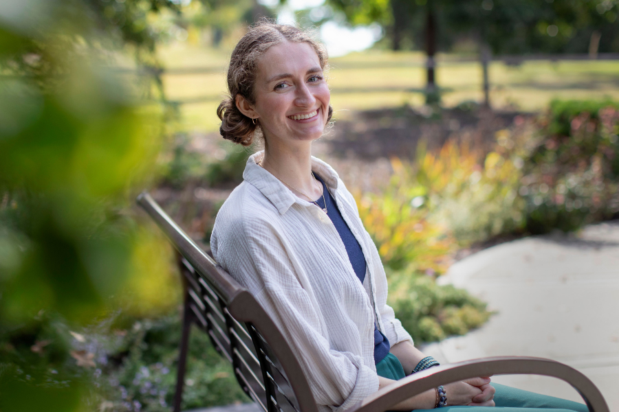 Photo of Emma smiling.