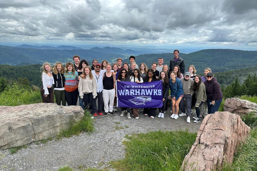 Photo of a group of students who traveled to Germany.
