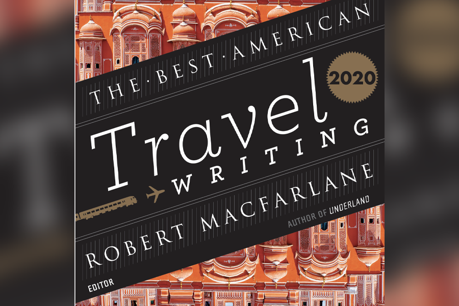 Travel writing book cover.