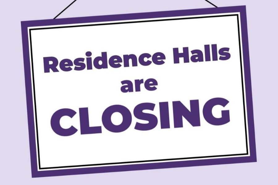 Residence halls close.
