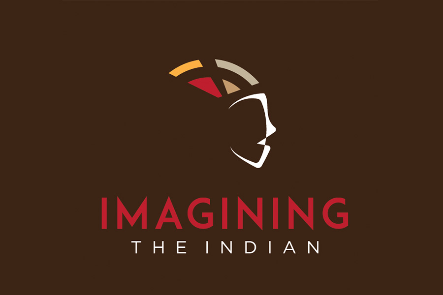 Imagining the Indian on a brown background.