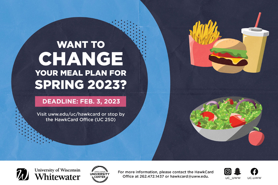 Graphic that says want to change your mealplan?