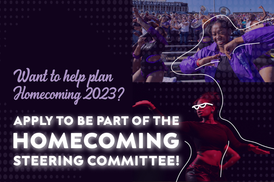 Homecoming steering committee graphic.