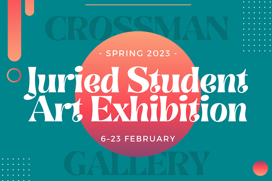 Juried Student Art Exhibition graphic.