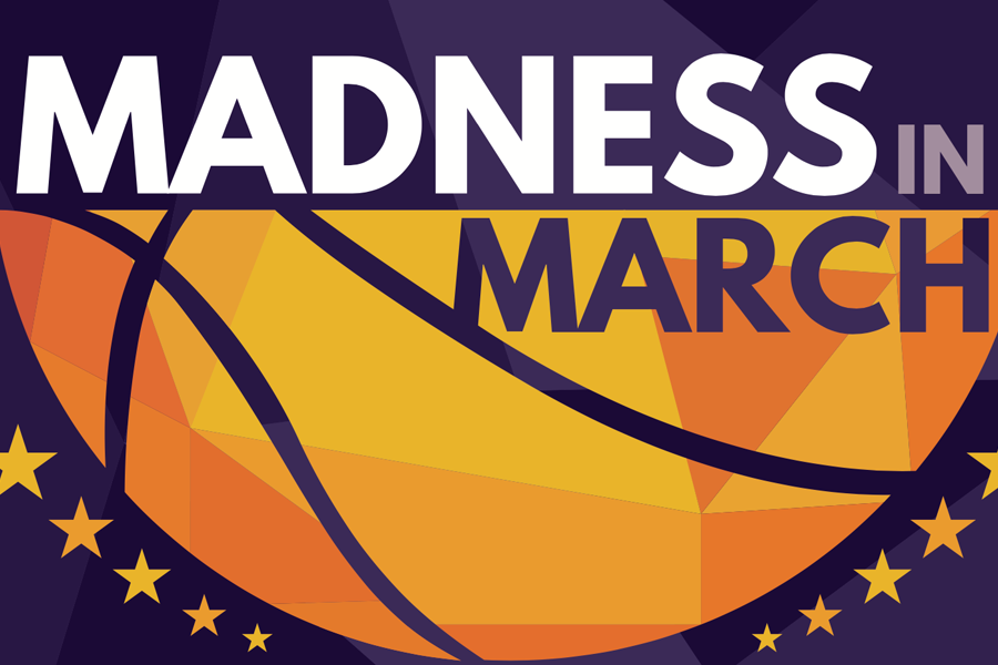 Madness in March graphic.