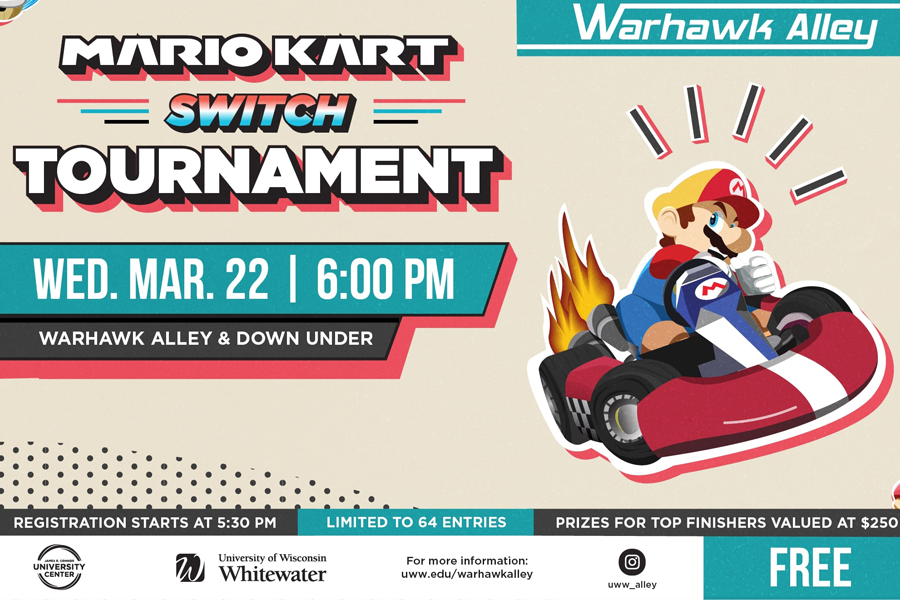 Mario Kart tournament graphic.