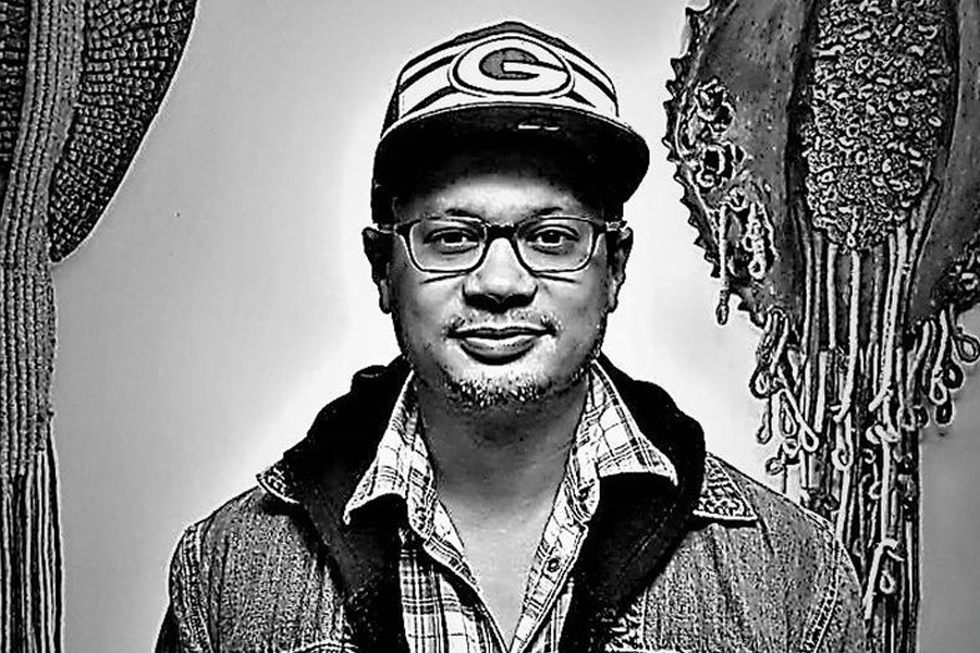 Black and white photo of Nicholas Gulig.