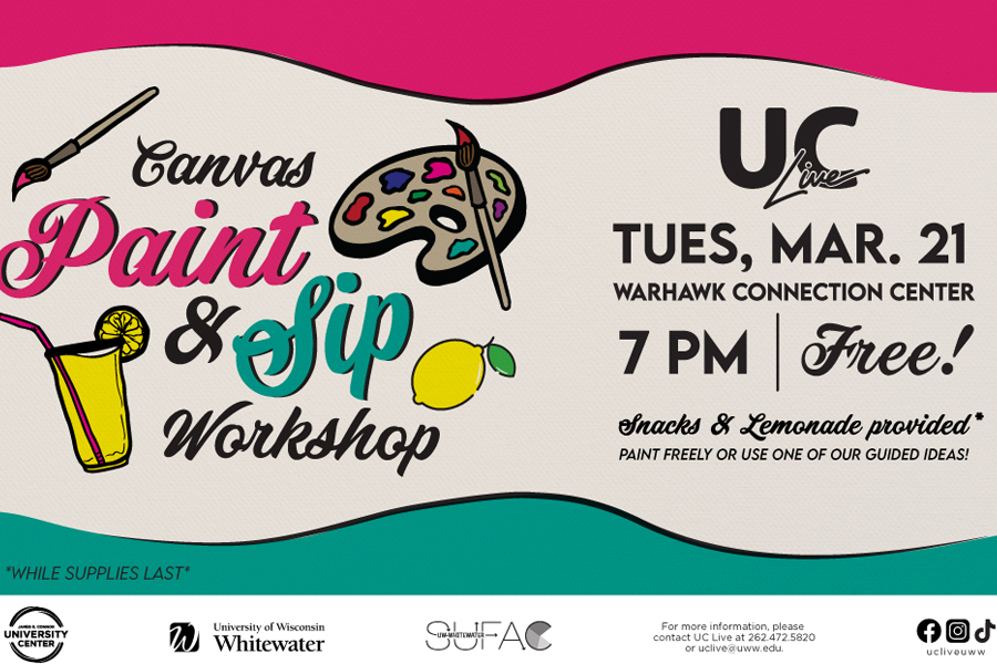 Paint & sip graphic.