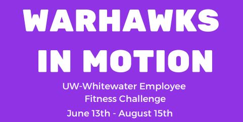 Warhawk Wellness graphic with purple background.