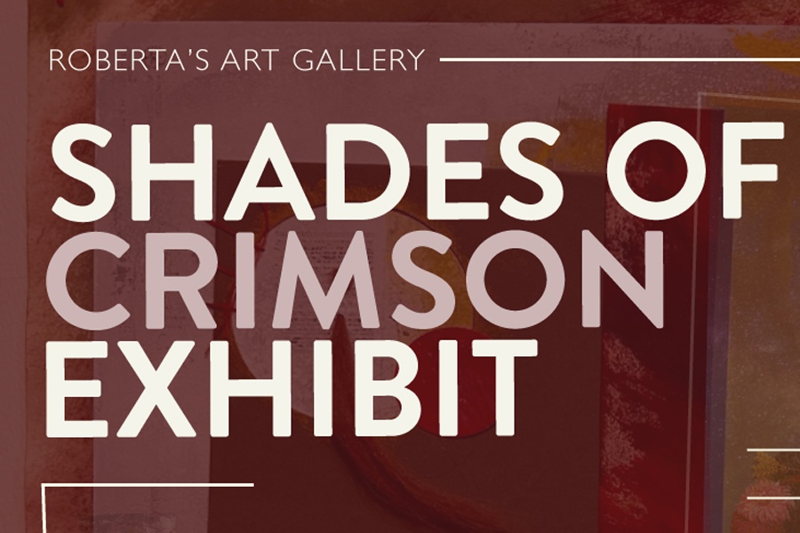 Exhibit of Shades of Crimson graphic.