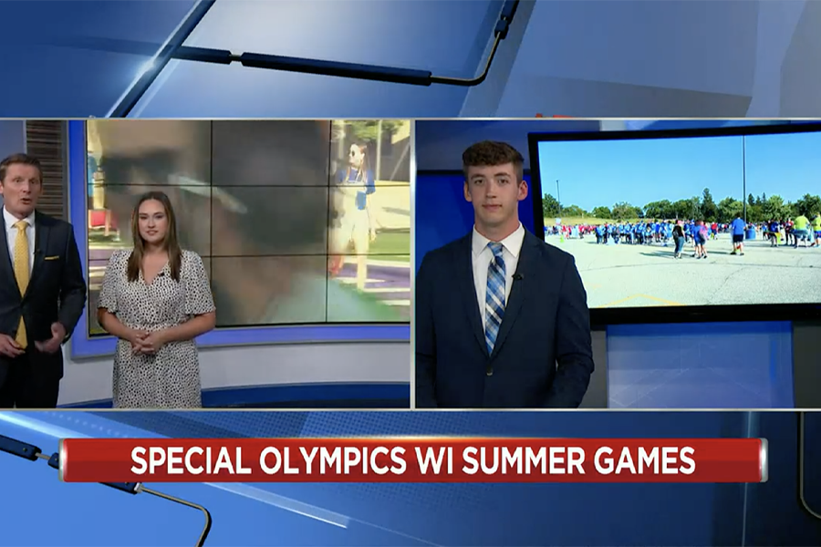 Special Olympics on the Television.