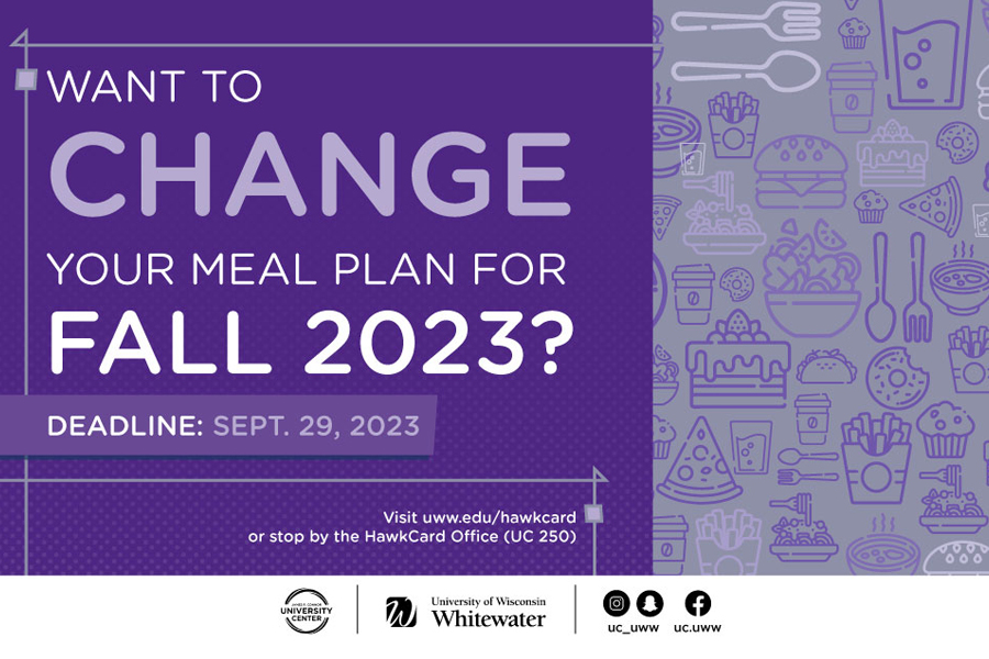 Change your meal plan graphic with purple background.