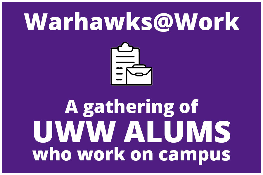 Warhawks at Work on a purple background.