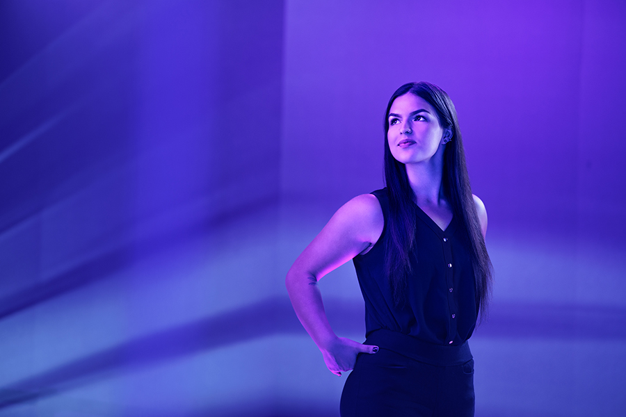 Woman poses for UW-Whitewater College of Business and Economics online