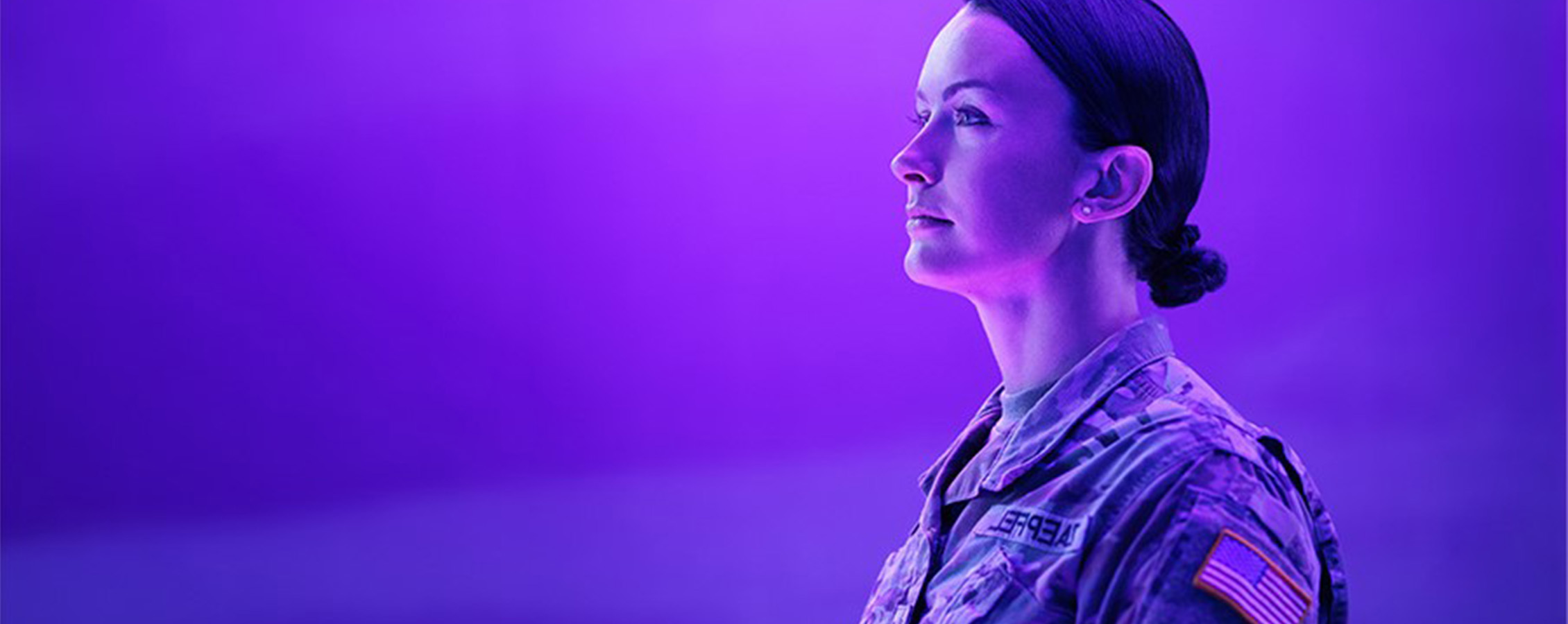 Female military veteran student poses for UW-Whitewater College of Business and Economics online 
