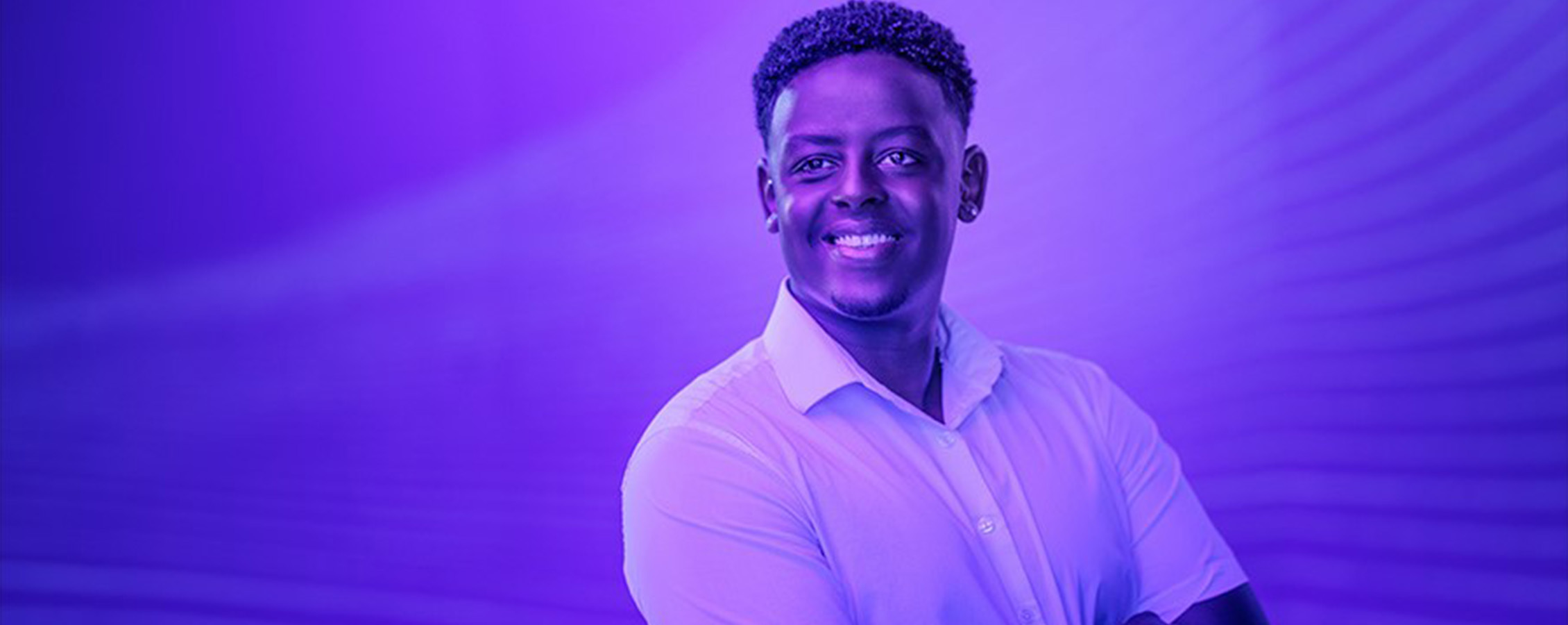 Student poses for UW-Whitewater College of Business and Economics online 