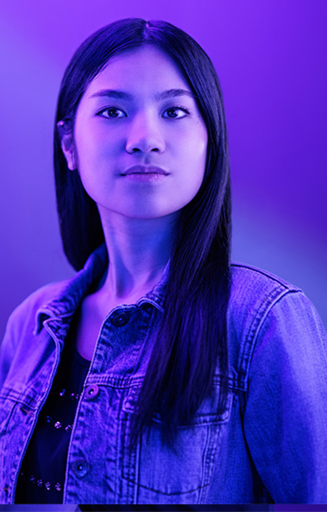 Young woman poses for UW-Whitewater College of Business and Economics online 