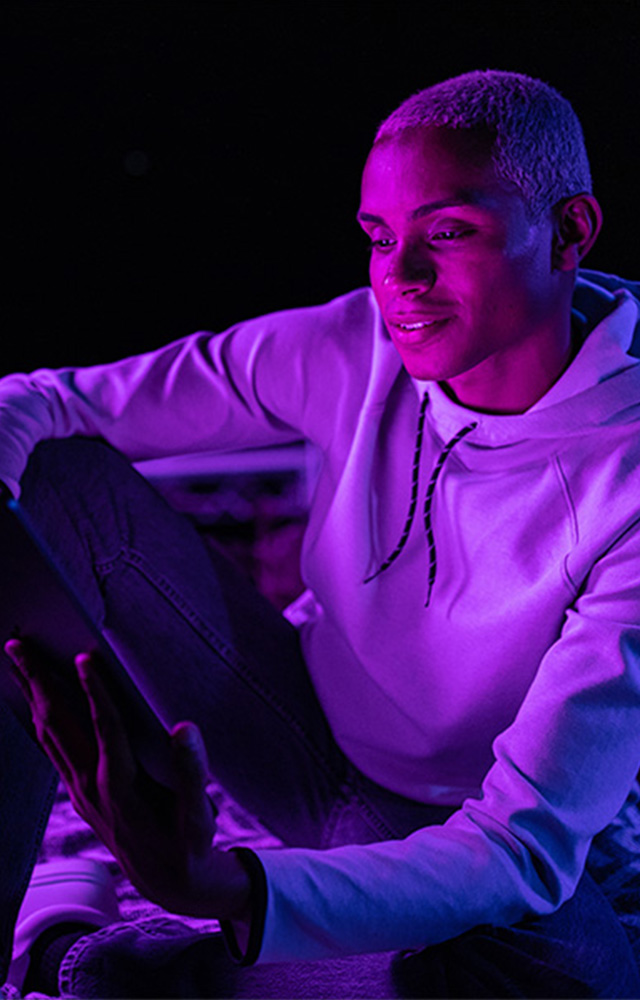 Young man poses for UW-Whitewater College of Business and Economics online 