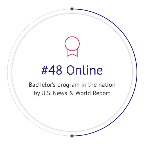 #48 Online Bachelor's program in the nation by U.S. News & World Report