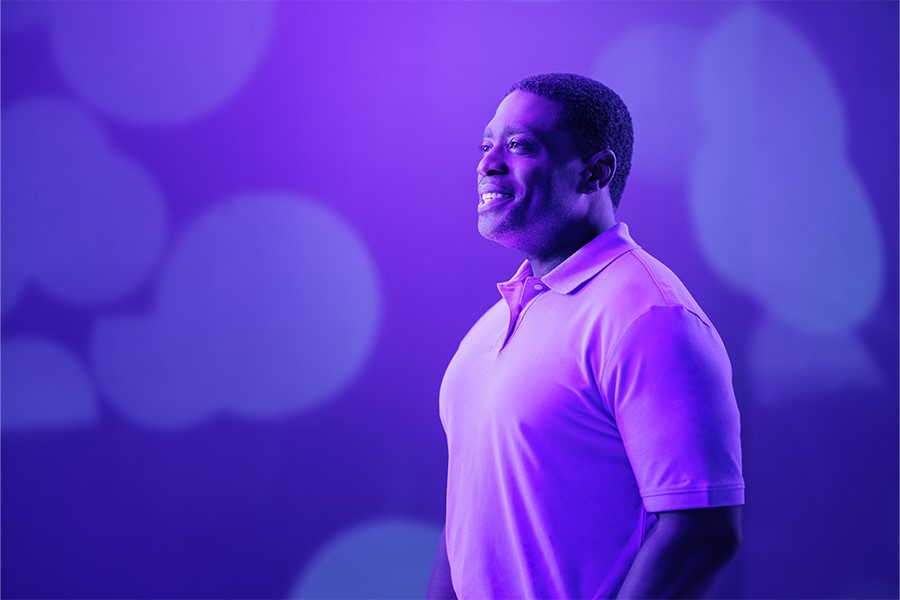 African-American man poses for UW-Whitewater College of Business and Economics online